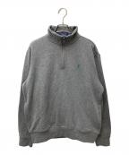 POLO RALPH LAURENポロ・ラルフローレン）の古着「ハーフジップスウェット」｜グレー
