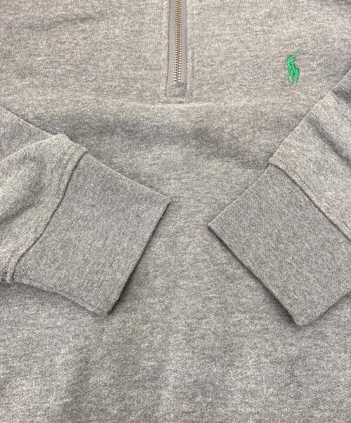 POLO RALPH LAUREN（ポロ・ラルフローレン）POLO RALPH LAUREN (ポロ・ラルフローレン) ハーフジップスウェット グレー サイズ:Mの古着・服飾アイテム
