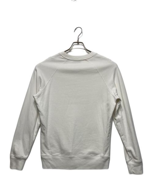 maison kitsune（メゾンキツネ）maison kitsune (メゾンキツネ) ダブルフォックスヘッド パッチ クラシック スウェットシャツ ホワイト サイズ:XSの古着・服飾アイテム