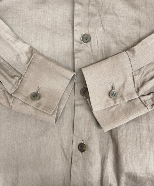 ISSEY MIYAKE（イッセイミヤケ）ISSEY MIYAKE (イッセイミヤケ) スタンドカラーシャツ ブラウン サイズ:1の古着・服飾アイテム