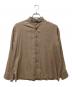 ISSEY MIYAKE（イッセイミヤケ）の古着「スタンドカラーシャツ」｜ブラウン