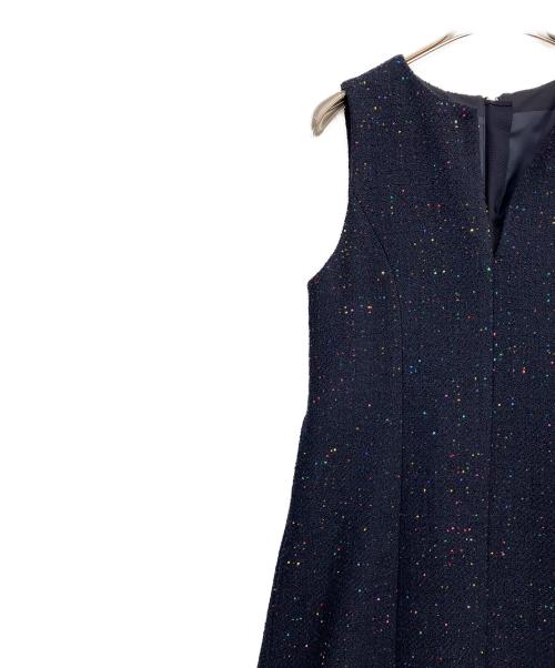 ANAYI（アナイ）ANAYI (アナイ) コズミックツイードジャンパースカート ネイビー サイズ:38の古着・服飾アイテム