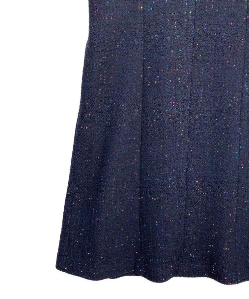 ANAYI（アナイ）ANAYI (アナイ) コズミックツイードジャンパースカート ネイビー サイズ:38の古着・服飾アイテム