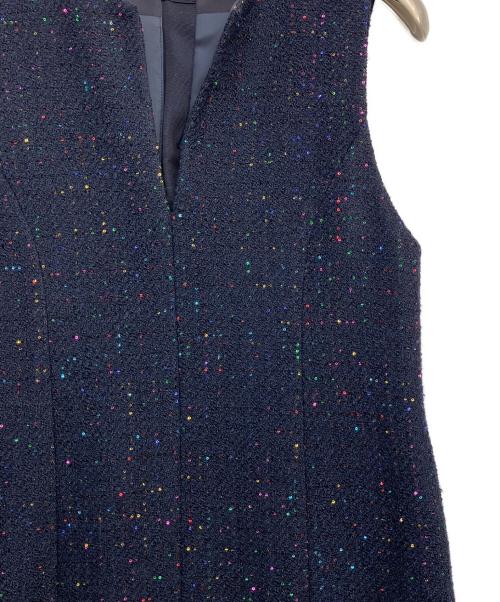 ANAYI（アナイ）ANAYI (アナイ) コズミックツイードジャンパースカート ネイビー サイズ:38の古着・服飾アイテム