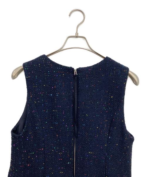 ANAYI（アナイ）ANAYI (アナイ) コズミックツイードジャンパースカート ネイビー サイズ:38の古着・服飾アイテム