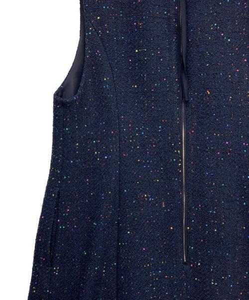 ANAYI（アナイ）ANAYI (アナイ) コズミックツイードジャンパースカート ネイビー サイズ:38の古着・服飾アイテム