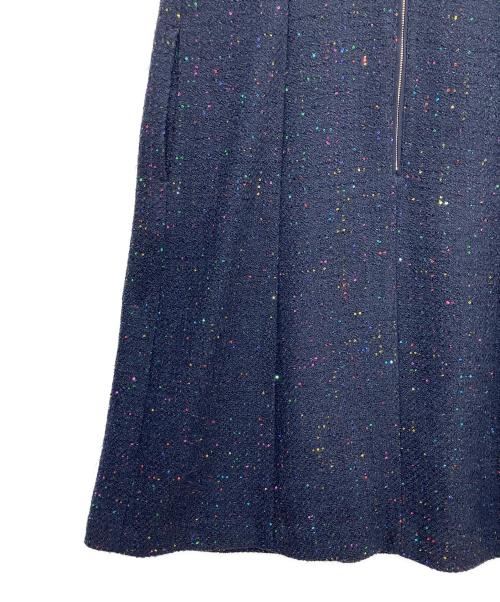 ANAYI（アナイ）ANAYI (アナイ) コズミックツイードジャンパースカート ネイビー サイズ:38の古着・服飾アイテム
