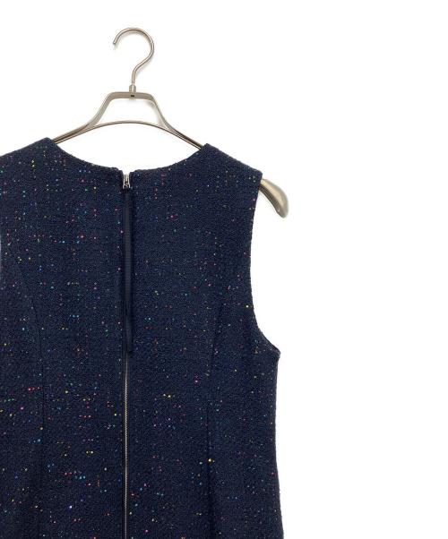 ANAYI（アナイ）ANAYI (アナイ) コズミックツイードジャンパースカート ネイビー サイズ:38の古着・服飾アイテム