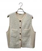 ANAYIアナイ）の古着「モールコンビクルーネックジレ」｜アイボリー