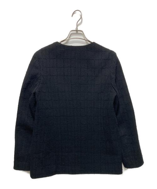 ANAYI（アナイ）ANAYI (アナイ) スラブツイード4ポケットジャケット ブラック サイズ:38の古着・服飾アイテム