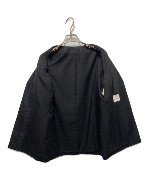 ANAYI（アナイ）ANAYI (アナイ) スラブツイード4ポケットジャケット ブラック サイズ:38の古着・服飾アイテム