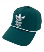 adidas×BOGEY BOYアディダス×ボギーボーイズ）の古着「×ボギーボーイズ トレフォイルロゴ コラボクラシックキャップ」｜グリーン