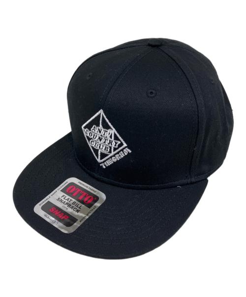 otto（オットー）otto (オットー) TANGRAM (タングラム) ANTi COUNTRY CLUB (アンタイ カントリー クラブ) コラボ6パネルキャップ ブラック サイズ:Fの古着・服飾アイテム