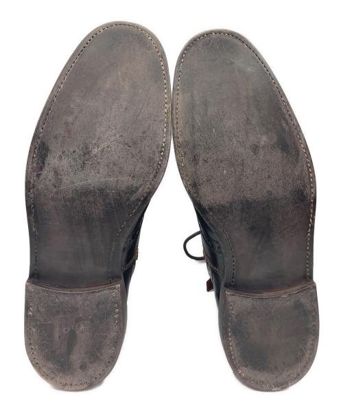 foot the coacher（フットザコーチャー）foot the coacher (フットザコーチャー) ストレートチップレザーブーツ ブラウン×ブラック サイズ:9の古着・服飾アイテム