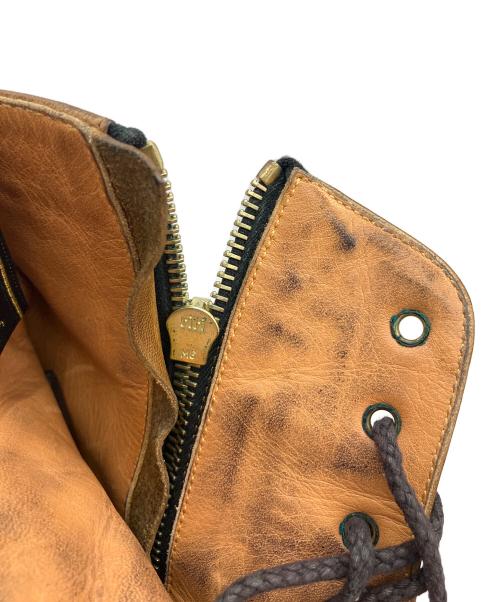 foot the coacher（フットザコーチャー）foot the coacher (フットザコーチャー) ストレートチップレザーブーツ ブラウン×ブラック サイズ:9の古着・服飾アイテム