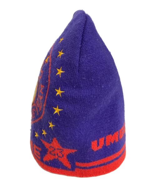 UMBRO（アンブロ）UMBRO (アンブロ) Supreme (シュプリーム) Beanie/ビーニー レッド×パープルの古着・服飾アイテム