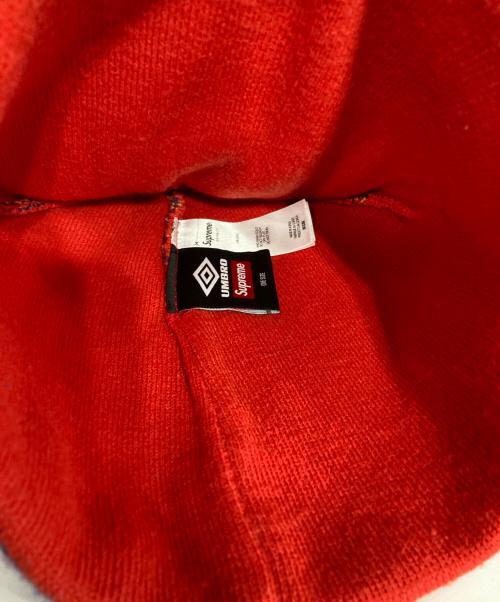UMBRO（アンブロ）UMBRO (アンブロ) Supreme (シュプリーム) Beanie/ビーニー レッド×パープルの古着・服飾アイテム