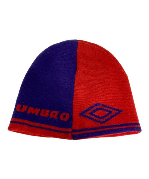 UMBRO（アンブロ）UMBRO (アンブロ) Supreme (シュプリーム) Beanie/ビーニー レッド×パープルの古着・服飾アイテム