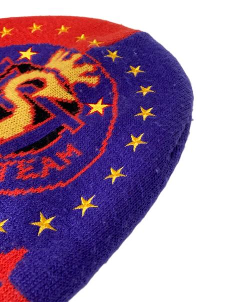 UMBRO（アンブロ）UMBRO (アンブロ) Supreme (シュプリーム) Beanie/ビーニー レッド×パープルの古着・服飾アイテム