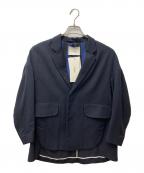 Ujohウジョー）の古着「テーラードジャケット」｜ネイビー