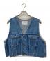 FRAMeWORK（フレームワーク）の古着「デニムVネックベスト 24-011-220-3050-2-0」｜インディゴ