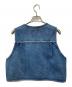 FRAMeWORK (フレームワーク) デニムVネックベスト 24-011-220-3050-2-0 インディゴ サイズ:サイズ表記なし：7000円