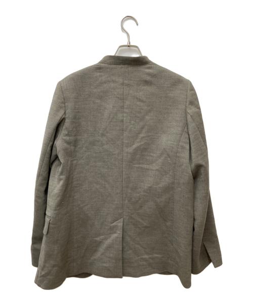 FRAMeWORK（フレームワーク）FRAMeWORK (フレームワーク) TWフォルムクロス ノーカラージャケットコート 23-010-220-7040-3-0 グレー サイズ:36の古着・服飾アイテム