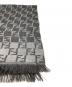 中古・古着 FENDI (フェンディ) ズッカ柄 ウールマフラー グレー：8000円