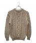GUERNSEY WOOLLENS（ガンジーウーレンズ）の古着「ケーブルニット」｜ベージュ