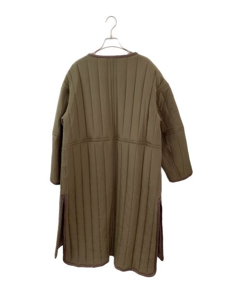 CHAOS（カオス）CHAOS (カオス) シルクキルティングコート カーキ サイズ:Freeの古着・服飾アイテム