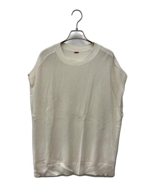 Lisiere（リジェール）Lisiere (リジェール) Mesh Knit アイボリー サイズ:Fの古着・服飾アイテム