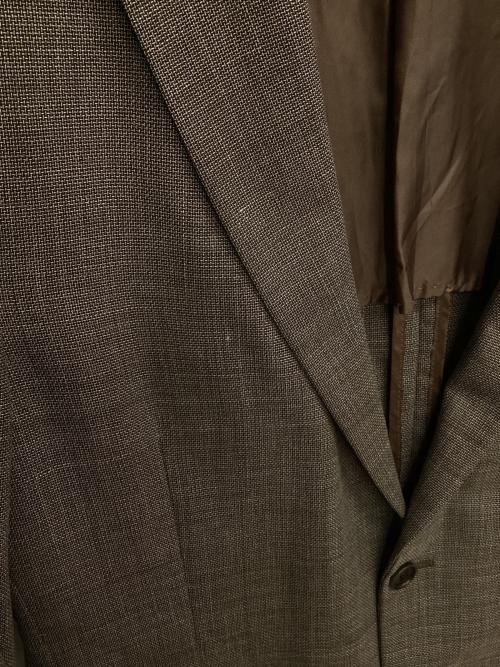 BROOKS BROTHERS（ブルックスブラザーズ）BROOKS BROTHERS (ブルックスブラザーズ) ウールリネンブレンドジャケット ブラウン サイズ:39の古着・服飾アイテム
