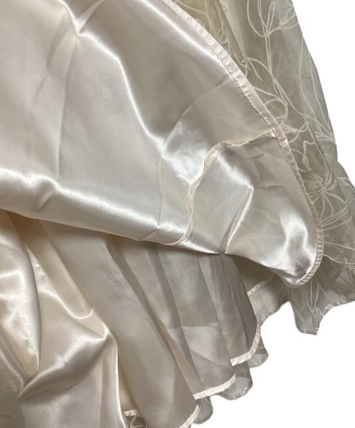 Mystrada（マイストラーダ）Mystrada (マイストラーダ) リコリスフロッキースカート アイボリー サイズ:36の古着・服飾アイテム