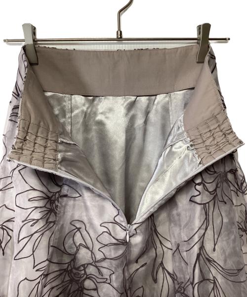 Mystrada（マイストラーダ）Mystrada (マイストラーダ) リコリスフロッキースカート ラベンダー サイズ:36の古着・服飾アイテム