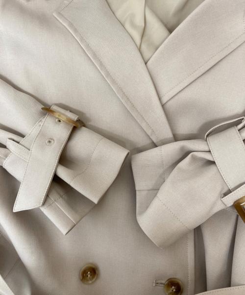 COHINA（コヒナ）COHINA (コヒナ) ベーシックとろみトレンチコート CFH0006-2 ベージュ サイズ:regularの古着・服飾アイテム