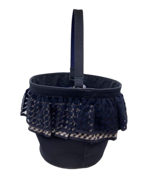 setsuko sagittaire（セツコセジテール）setsuko sagittaire (セツコセジテール) picnic バケツバッグ ネイビーの古着・服飾アイテム