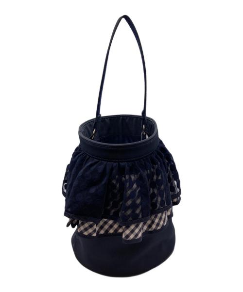 setsuko sagittaire（セツコセジテール）setsuko sagittaire (セツコセジテール) picnic バケツバッグ ネイビーの古着・服飾アイテム
