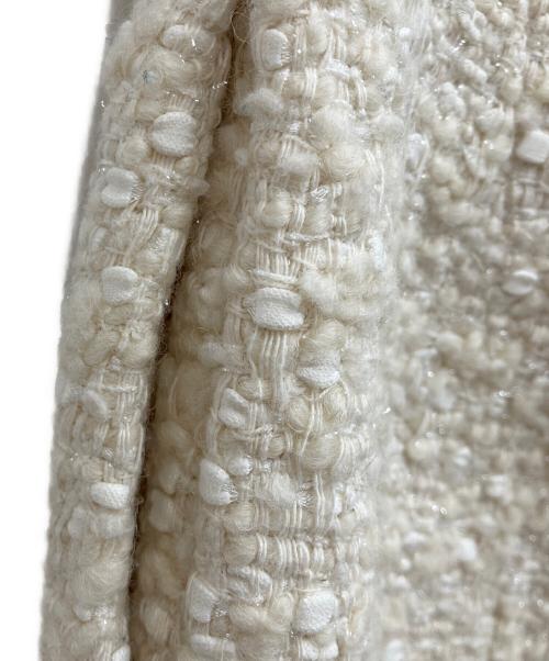 THIRD MAGAZINE（サードマガジン）THIRD MAGAZINE (サードマガジン) mikomori (ミコモリ) ファンシーツイードショートパンツ ホワイト サイズ:3の古着・服飾アイテム