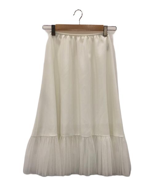 Yue（ユエ）Yue (ユエ) チュールスカート ブルー サイズ:Mサイズ相当の古着・服飾アイテム