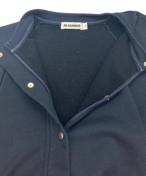 JIL SANDER（ジルサンダー）JIL SANDER (ジルサンダー) スナップボタンクルーネックスウェット ネイビー サイズ:Sの古着・服飾アイテム