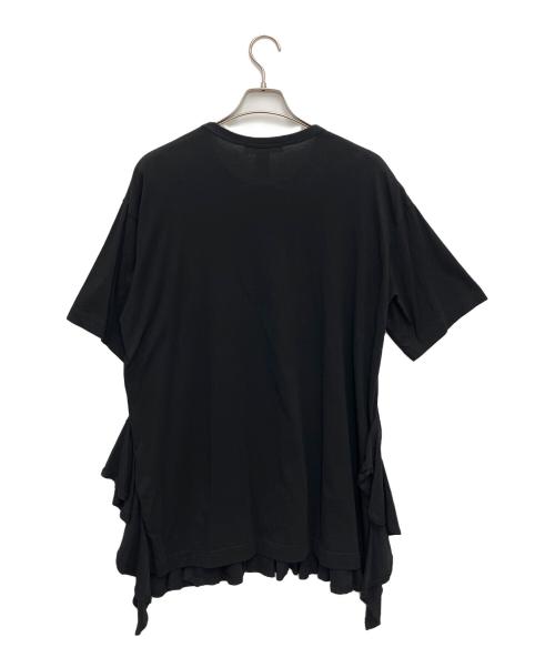 COMME des GARCONS SHIRT（コムデギャルソンシャツ）COMME des GARCONS SHIRT (コムデギャルソンシャツ) ラッフルディテール Tシャツ ブラック サイズ:Sの古着・服飾アイテム