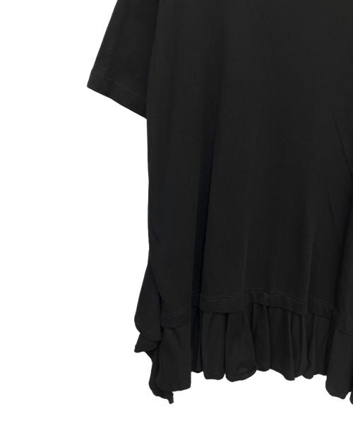 COMME des GARCONS SHIRT（コムデギャルソンシャツ）COMME des GARCONS SHIRT (コムデギャルソンシャツ) ラッフルディテール Tシャツ ブラック サイズ:Sの古着・服飾アイテム