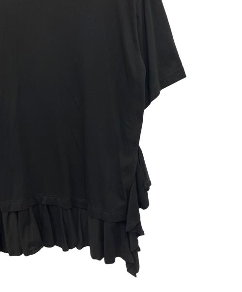 COMME des GARCONS SHIRT（コムデギャルソンシャツ）COMME des GARCONS SHIRT (コムデギャルソンシャツ) ラッフルディテール Tシャツ ブラック サイズ:Sの古着・服飾アイテム