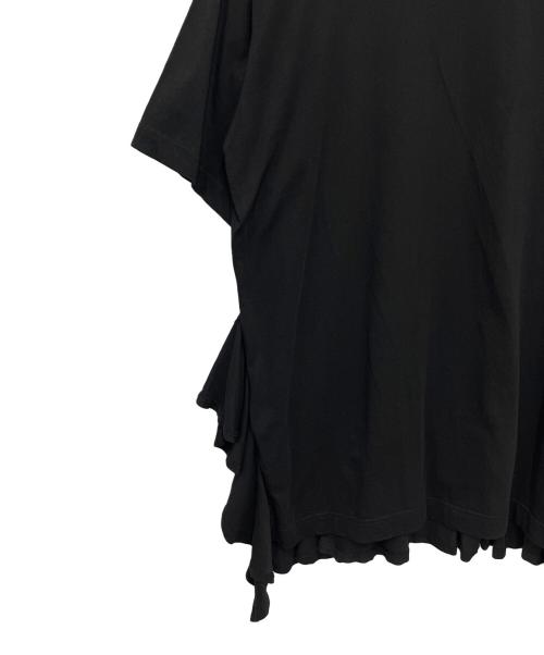 COMME des GARCONS SHIRT（コムデギャルソンシャツ）COMME des GARCONS SHIRT (コムデギャルソンシャツ) ラッフルディテール Tシャツ ブラック サイズ:Sの古着・服飾アイテム