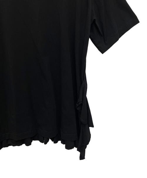 COMME des GARCONS SHIRT（コムデギャルソンシャツ）COMME des GARCONS SHIRT (コムデギャルソンシャツ) ラッフルディテール Tシャツ ブラック サイズ:Sの古着・服飾アイテム