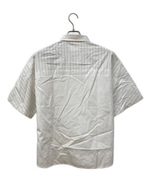 Maison Margiela（メゾンマルジェラ）Maison Margiela (メゾンマルジェラ) ショートスリーブシャツ ホワイト×ブラック サイズ:41の古着・服飾アイテム