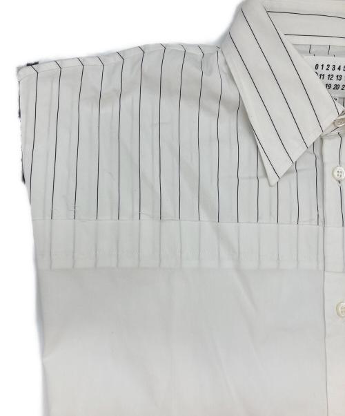 Maison Margiela（メゾンマルジェラ）Maison Margiela (メゾンマルジェラ) ショートスリーブシャツ ホワイト×ブラック サイズ:41の古着・服飾アイテム