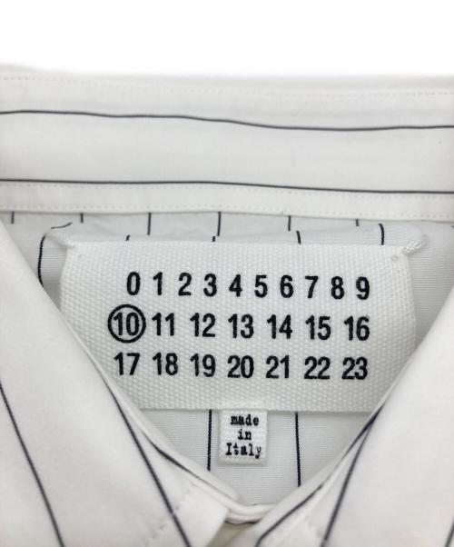 Maison Margiela（メゾンマルジェラ）Maison Margiela (メゾンマルジェラ) ショートスリーブシャツ ホワイト×ブラック サイズ:41の古着・服飾アイテム