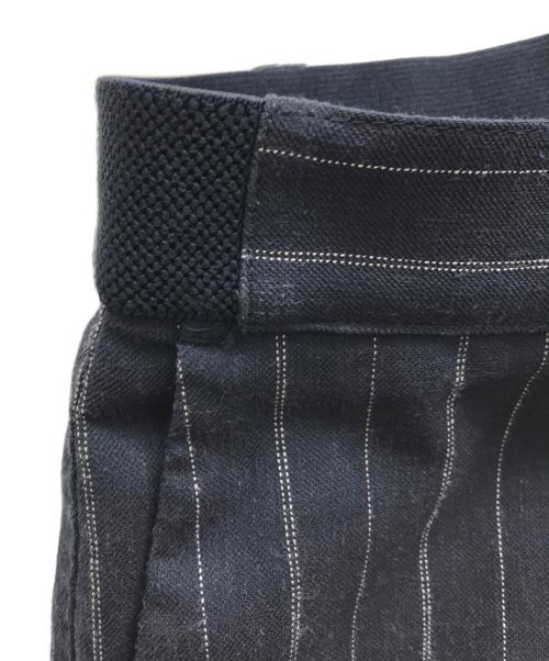 NUMBER M（ナンバーエム）NUMBER M (ナンバーエム) タックパンツ ネイビー サイズ:48の古着・服飾アイテム