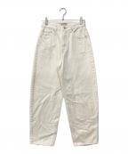 Apuweiser-richeアプワイザーリッシェ）の古着「セミカーブデニム」｜アイボリー